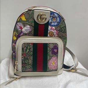 Gucci Backpack original flowers GG